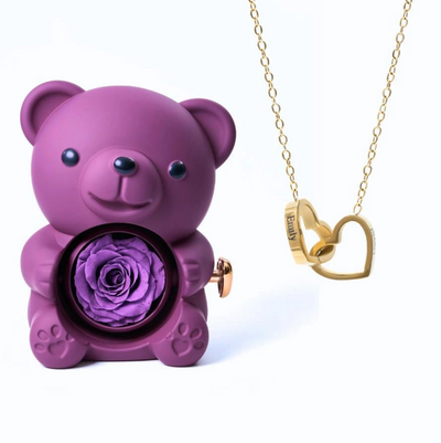 Eternal Rose Bear og personlig halskæde