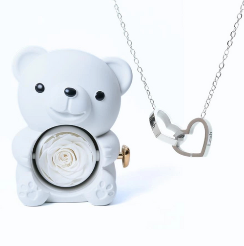 Eternal Rose Bear og personlig halskæde