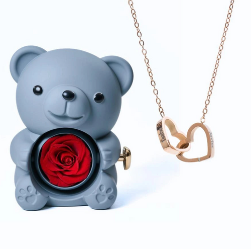 Eternal Rose Bear og personlig halskæde